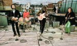 The Beatles' rooftop concert at the end of "Let it Be"